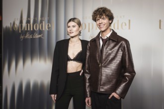 Lea Oude Engberink and guest at the preview of the 21st season of Germany's Next Topmodel - by
