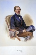 Karl Weisse (1805-1861) Dr med., Court Physician, Historical, digitally restored reproduction from