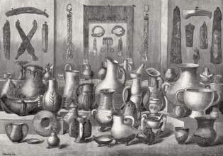 Archaeological excavation of Hisarlik or Troy, by Heinrich Schliemann, Anatolia, Turkey, 19th