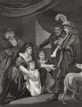 Elizabeth Woodville, 1437-1492, und ihre Kinder, mit Edward IV, 1464