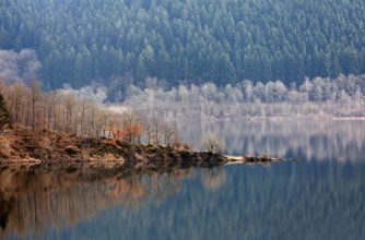 Biggetalsperre reservoir, Attendorn, North Rhine-Westphalia, Germany