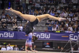 EnBW DTB-Pokal Stuttgart 2025, Mixed Cup***Floor Slooff Netherlands on the balance beam