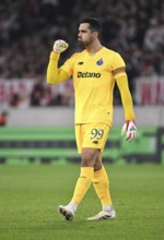 Goal celebration goalkeeper Diogo Costa FC Porto (99) Action Football Europa League, MHPArena, MHP