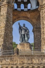 Kaiser Wilhelm Monument, Porta Westfalica, Weser Valley, Weserbergland, North Rhine-Westphalia,