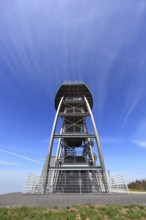 Noah's Sails lookout tower on the Ellenbogen, 813 m. high mountain in the Rhön in the