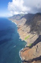 Aerial view Napali Coast, Kauai, Hawaii, USA, North America