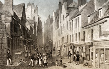 St Mary's Wynd, from the Pleasance, Edinburgh, Scotland, 19th century, from Modern Athens by Th. H.