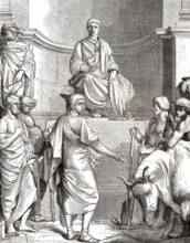 Caius Furius Cressinus der Zauberei angeklagt