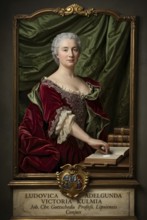 Die Gottschedin, Ludovica Viktoria Kulmus, woman of Prof. Johann Christoph Gottsched of Leipzig,