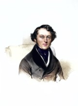 Casimir Batthyana-Strattmann (1807-1854) Statesman, Revolutionary, Historical, Digitally restored