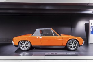 Porsche Museum Stuttgart-Zuffenhausen. Porsche 914 S from 1969. The automotive museum of Dr. Ing. h
