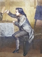 James Watt, 30 January 1736 to 25 August 1819, a Scottish inventor, here as a youth during first