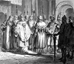 Pope John VIII, forced to pay tribute to the Emirate of Sicily, 9th century