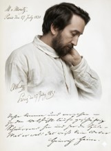 Heinrich Heine in his illness, symbol of illness, personality, poet, author, winter fairy tale,