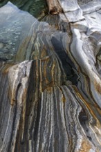 Rocks, rock structures, Verzasca River, near Lavertezzo, Verzasca Valley, Valle Verzasca, Canton
