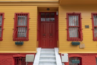 Istanbul, Turkey. September 21st 2021 Beautiful colourful architecture in the trendy neighbourhood