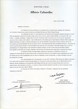 Catalogue "Présentation de la donation Braque au musée du Louvre en 1965", 1ère partie