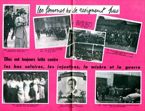 Leaflet of the C.G.T. (French Confederation of Labour) aimed at  women