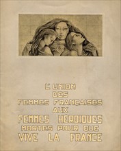 Register of the French Women Union dedicated to heroic women who died for France