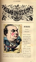 Caricature de Louis-François Dumaine, in : "Le Trombinoscope"