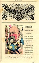 Caricature du Vicomte Lorgeril, in : "Le Trombinoscope"