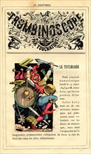 Caricature sur le journal humoristique "Le tintamarre", in : "Le Trombinoscope"