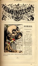 Satirical cartoon of Otto von Bismarck