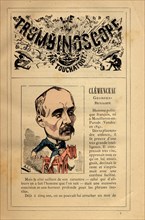 Caricature of Georges-Benjamin Clemenceau, in : "Le Trombinoscope"