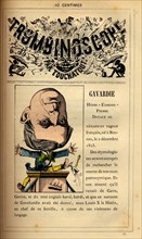 Caricature of Gavardie, in : "Le Trombinoscope"