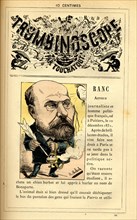 Caricature d'Arthur Ranc, in : "Le Trombinoscope"