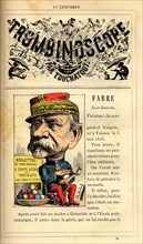 Caricature du Général Farre, in : "Le Trombinoscope"