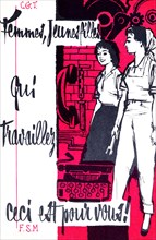 Leaflet of the C.G.T. (French Confederation of Labour) aimed at women, 1955