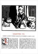 Rabelais :  Chapter 7 of  de "La vie très horrificque du Grand Gargantua"