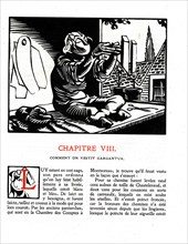 Rabelais :  Chapter 8 of  "La vie très horrificque du Grand Gargantua"