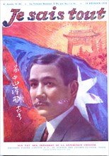 Couverture du journal "Je sais tout" avec le portrait de 
Sun Yat Sen