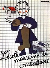 Affiche de Pierre Fix-Masseau adressée aux enfants