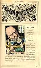 Caricature of the  Prince de Joinville, in : "Le Trombinoscope"