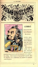 Caricature of politicians, in : "Le Trombinoscope"