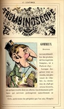 Caricature of the Dandy, in : "Le Trombinoscope"