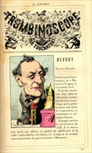 Caricature of Louis-Joseph Buffet, in : "Le Trombinoscope"