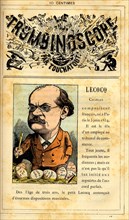 Caricature of Charles Lecoq, in : "Le Trombinoscope"