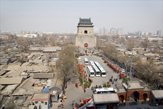 China,Beijing street in hutong neighbourhood