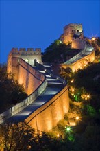 Night Scene of Great Wall in Badaling