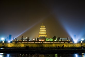 City Square and Great Wild Goose Pagoda,Xi'an