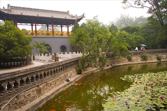 A pond in the Hua Qing Palace,Hua Qing,Huaqing,Xi'an