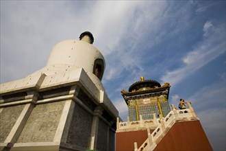 The White Tower in North Sea Park,Beijing