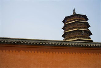 Ying Xian Wood Pagoda in Shanxi Province