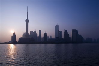 Pudong District at Dawn