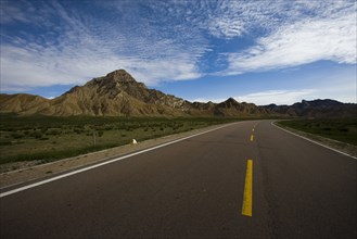 The Landscape along the road from Qinghai to Tibet