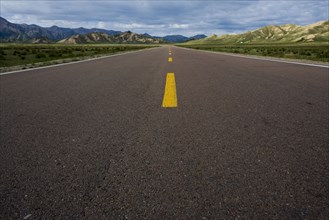 The Landscape along the road from Qinghai to Tibet